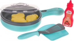 Interaktywna patelnia ze światłem i dźwiękiem z zestawem akcesoriów