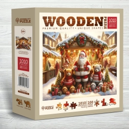 Drewniane puzzle Jarmark bożonarodzeniowy 1010 elementów Wooden City