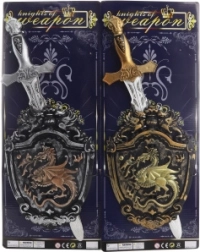 Dziecięcy plastikowy miecz z tarczą