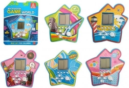 Kieszonkowa elektroniczna gra w kształcie gwiazdy – Tetris niebieska