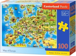 Układanka Puzzle Mapa Europy 100 elementów