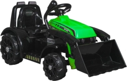Elektryczny traktor dziecięcy z ładowaczem i klaksonem – zielony