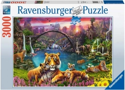 Puzzle Ravensburger Tygrysy w Raju 3000 elementów