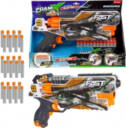 Pistolet na piankowe naboje z dźwiękiem i amunicją