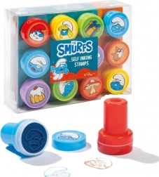 Smerfy samonamaczające stemple, zestaw 12 szt.