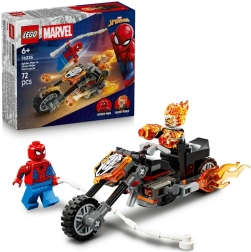 Spider‑Man vs. Ghost Rider na motocyklu – dynamiczny zestaw LEGO Marvel
