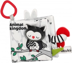 Dziecięca sensoryczna kontrastowa książeczka Akuku zwierzątka