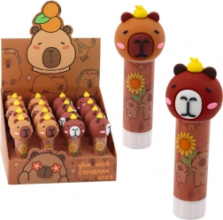Kieszonkowy klej w sztyfcie z kapibarą Brązowy