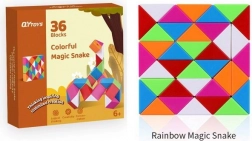 Kolorowy wąż układanka logiczna