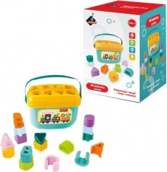 Wiaderko do sortowania z klockami