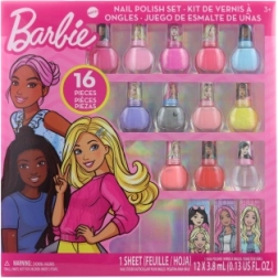 Barbie zestaw do paznokci z lakierami do odklejania - 1 sztuka