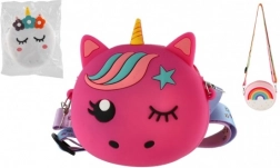 Dziecięcy silikonowy portfelik ze sznurkiem - różne kolory