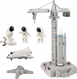 Zestaw kosmiczny z żurawiem i platformą startową