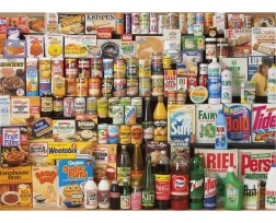 Puzzle GIBSONS Rok 1980 Koszyk na zakupy 1000 elementów