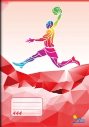 Zeszyt szkolny A4 w linie 8 mm, 40 kartek – motyw Sport