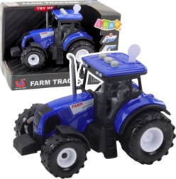 Traktor farmerski ze światłami i dźwiękami, niebieski 1:36