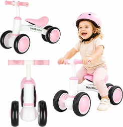 Trike Fix Tiny V2 różowy dziecięcy rowerek biegowy z czterema kołami