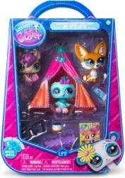 Littlest Pet Shop piżamowa impreza z 3 figurkami