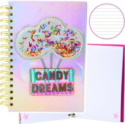 notatnik w liniach Candy Dreams holograficzny A5