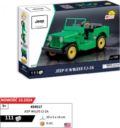 Model JEEP WILLYS CJ-2A 1:35 zestaw COBI
