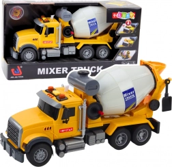 Dziecięca betoniarka ciężarowa ze światłami i dźwiękami, żółta, 31,5 cm