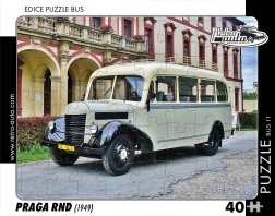 Retroauta Puzzle Autobus Praga RND 1949 - 40 elementów
