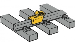 Żółte odbojnice torowe ROCO, zestaw 12 szt.