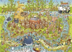 Puzzle HEYE Szalona ZOO: Australijska ekspozycja 1000 elementów