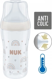 Szklana butelka niemowlęca NUK Perfect Match z kontrolą temperatury 230 ml