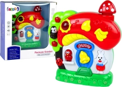 Muzyczny interaktywny domek dla niemowląt ze zwierzątkami