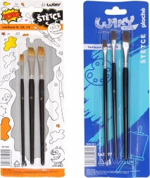 Zestaw płaskich pędzli 3 szt.