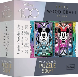 Drewniane puzzle Mickey Mouse & Minnie 501 elementów