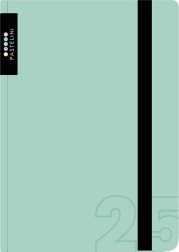 Tygodniowy terminarz A6 2025 Pastelini zielony