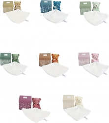 Mały pluszowy miś z kocykiem 10 cm