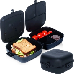 Dzielony lunchbox 2×700 ml, czarny
