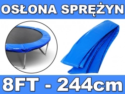 Ochronny kołnierz na sprężyny do trampoliny ogrodowej 244 cm (8 FT) – niebieski