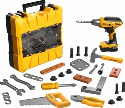 Dziecięcy zestaw narzędzi w walizce z efektami świetlnymi