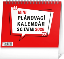 Planerowy kalendarz biurkowy z cytatami 2026
