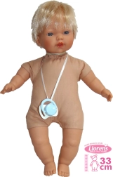 Realistyczna lalka Llorens Roberto z dźwiękami i miękkim ciałem 33 cm