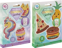 Zestaw do tworzenia magnesów z diamentowymi kryształkami, 5 szt.