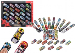Zestaw samochodzików z napędem – kolorowa kolekcja 25 sztuk