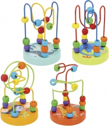 TOOKY TOY drewniany labirynt motoryczny z koralikami
