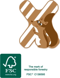 drewniana litera x small foot