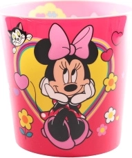 Różowy kosz na śmieci Minnie Mouse dla dzieci