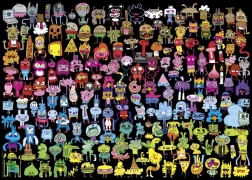 Puzzle Heye Tęczowe Doodle