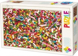 Puzzle słodycze 1000 elementów D-TOYS
