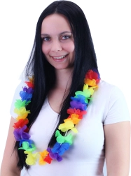 Naszyjnik Hawajski kolorowe kwiaty