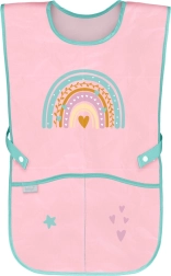Dziecięcy fartuch tęcza różowy