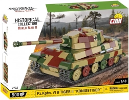 Model czołgu Tiger II Königstiger z plastikowych klocków