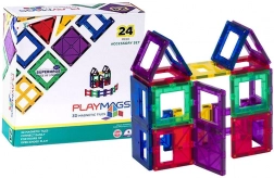Magnetyczne kostki 3D Playmags zestaw 24 szt.